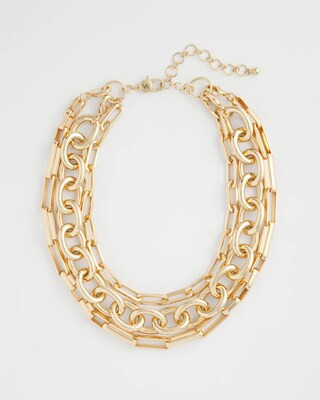 Convertible Three-Strand Chain Necklace | Chico's