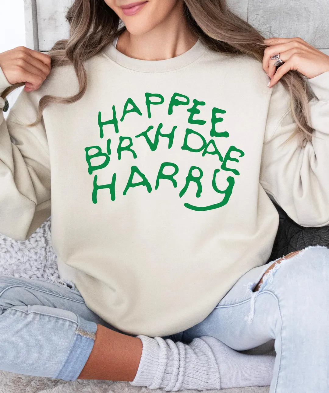 Happee Birthdae Sweatshirt, Funny Birthday Shirt, Whimsical Cake Lettering Top, Magical Gift for ... | Etsy (US)