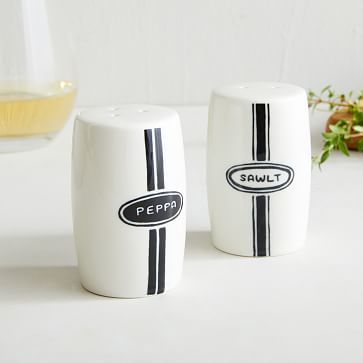 Fishs Eddy Salt &amp; Pepper Shakers | West Elm (US)