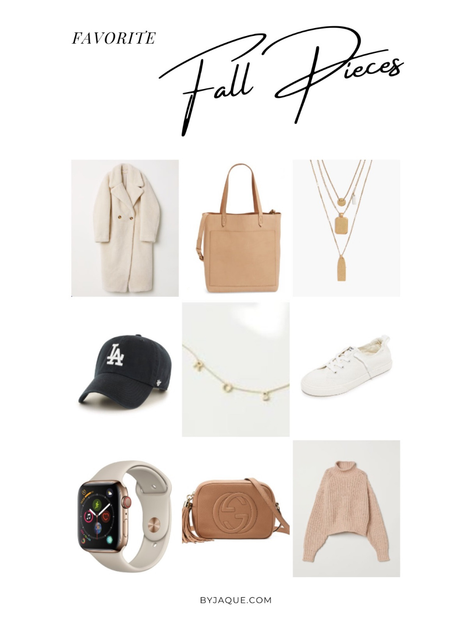Fall fashion wardrobe. Madewell leather tote. La baseball cap. Pendant necklace set. Soho Gucci disco bag. Initials necklace custom. H&M faux fur coat. Gold Apple Watch. Turtleneck sweater. Tretorn meg denim sneakers.

#LTKstyletip #LTKSeasonal #LTKSale