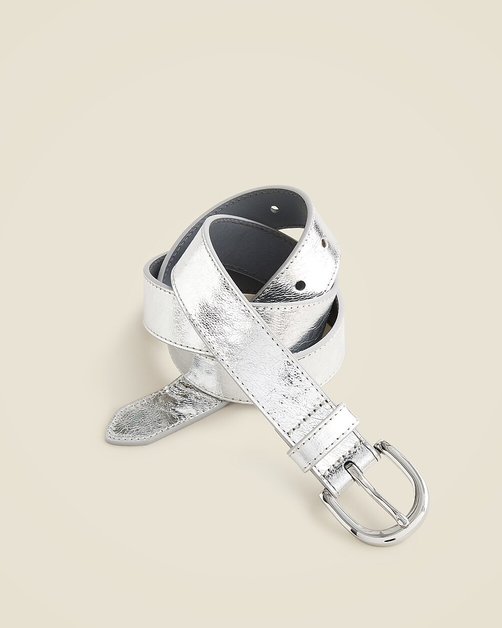 Classic belt in metallic leather | J. Crew US