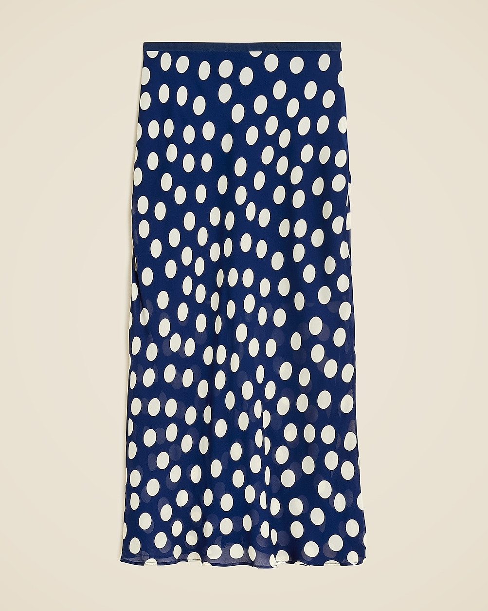 New Gwyneth slip skirt in polka-dot viscose chiffon | J. Crew US