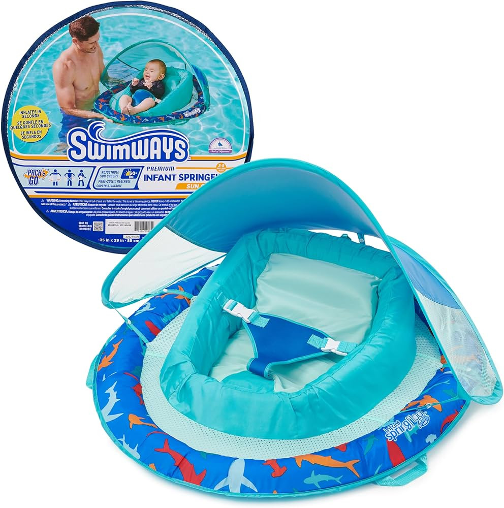 SwimWays Baby Spring Float with Adjustable Canopy | Amazon (US)