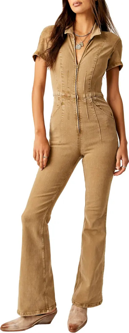 Jayde Denim Flared Jumpsuit | Nordstrom Rack