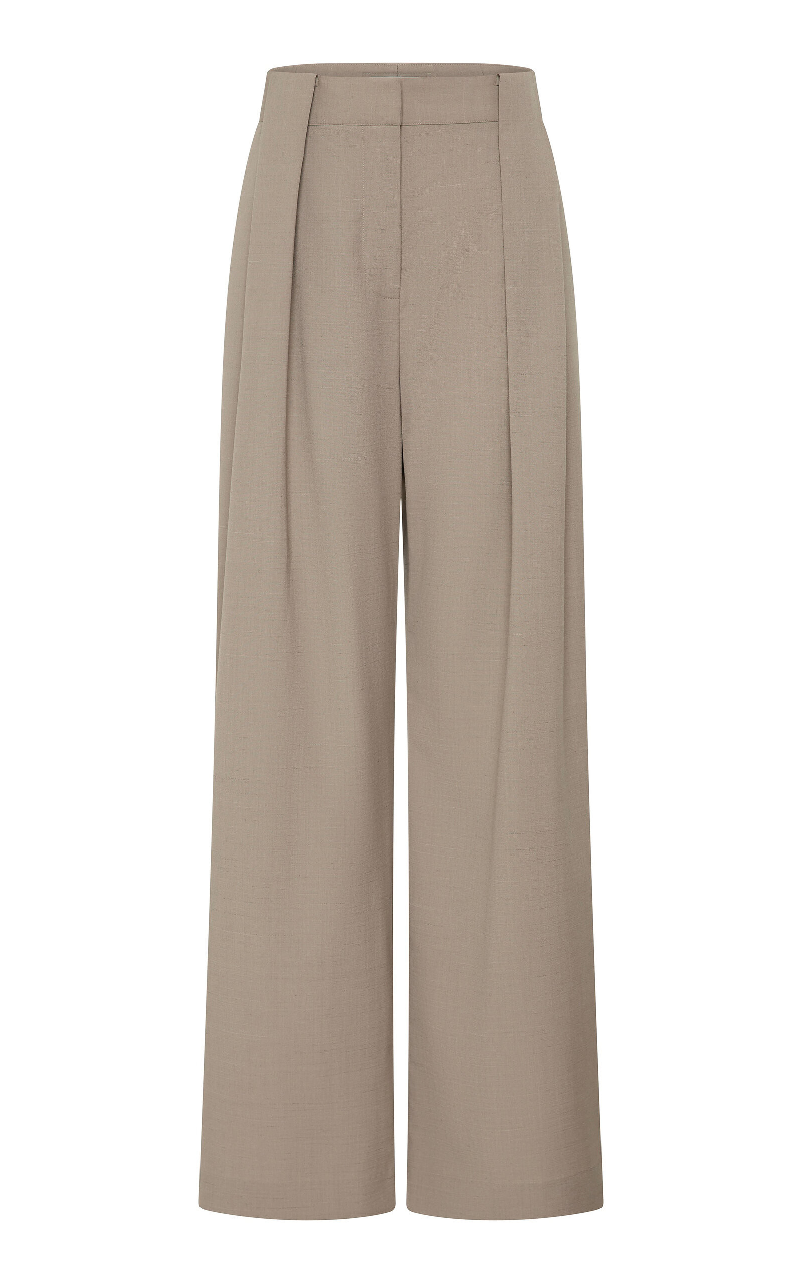 Pleated Wool-Blend Wide-Leg Pants | Moda Operandi (Global)