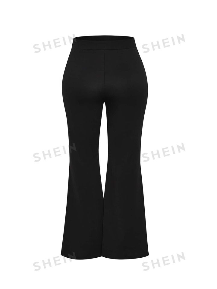 SHEIN Clasi Schlaghose mit Einfarbig | SHEIN