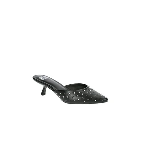 Madden NYC Women's Kitten Heeled Slide On Mules | Walmart (US)