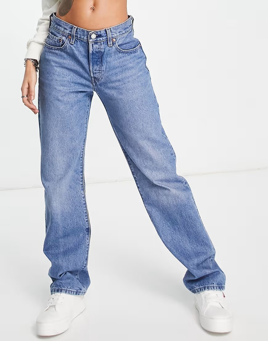 Levi's 501 90s jeans in mid wash blue | ASOS (Global)