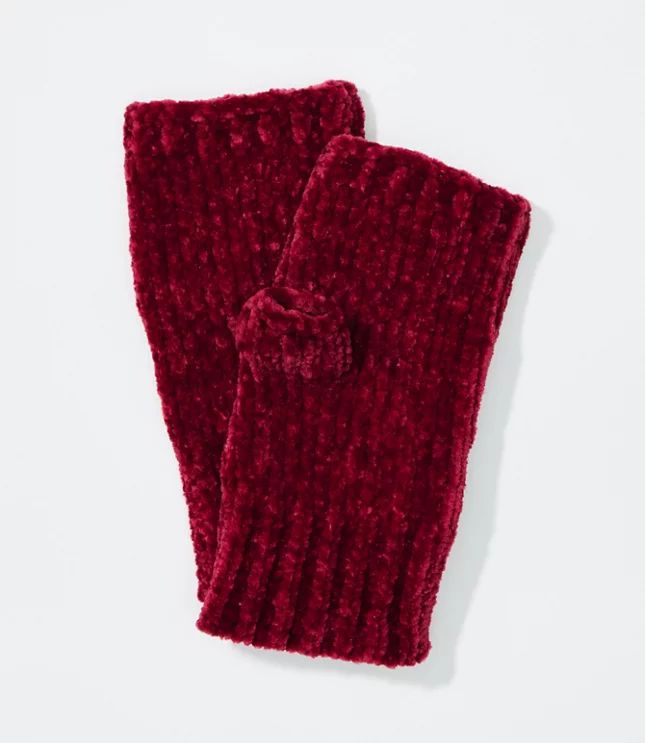 Chenille Fingerless Gloves | LOFT | LOFT