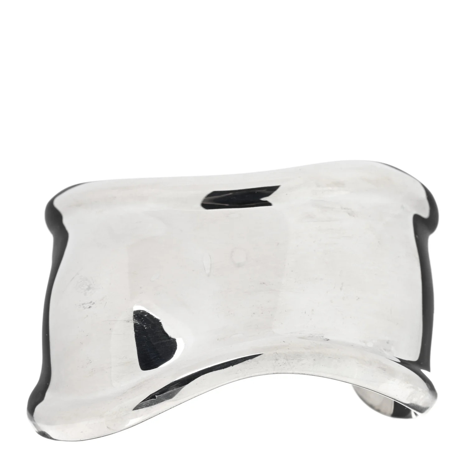 Sterling Silver Small Elsa Peretti Right Wrist Bone Cuff Bracelet | FASHIONPHILE (US)