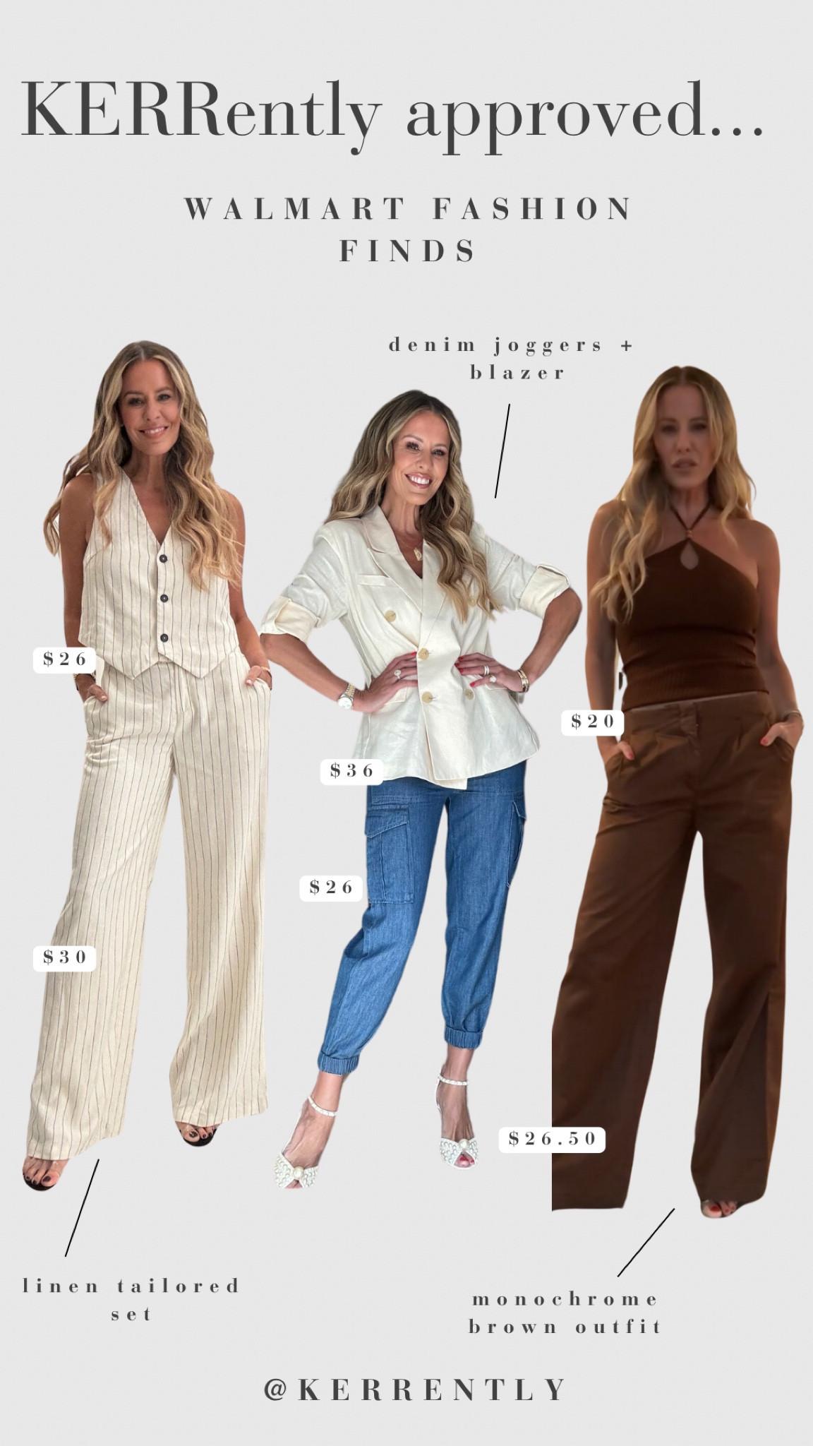 Roundup of my current favorite #WalmartPartner finds! These summer outfits are easy, comfortable, and chic. (+ affordable!!!) I’m wearing a small in all of the tops and a 2 in all of the bottoms. #Walmartfashion @walmartfashion 

#LTKFindsUnder50 #LTKxWalmart #LTKSummerSales