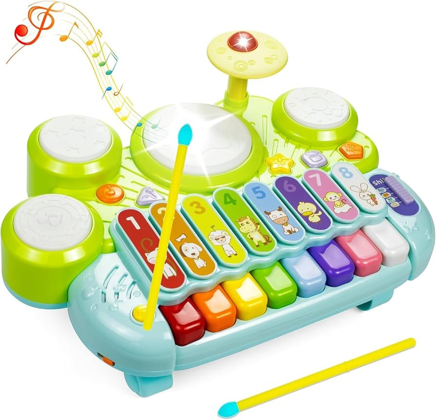Musical Toys for Toddlers 1-3, Baby Piano Keyboard for 1 Year Old Girls Boys Toys, Xylophone Todd... | Amazon (US)