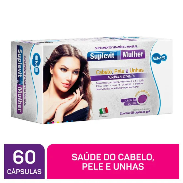 Polivitamínico Suplevit Mulher 60 cápsulas | Drogasil BR