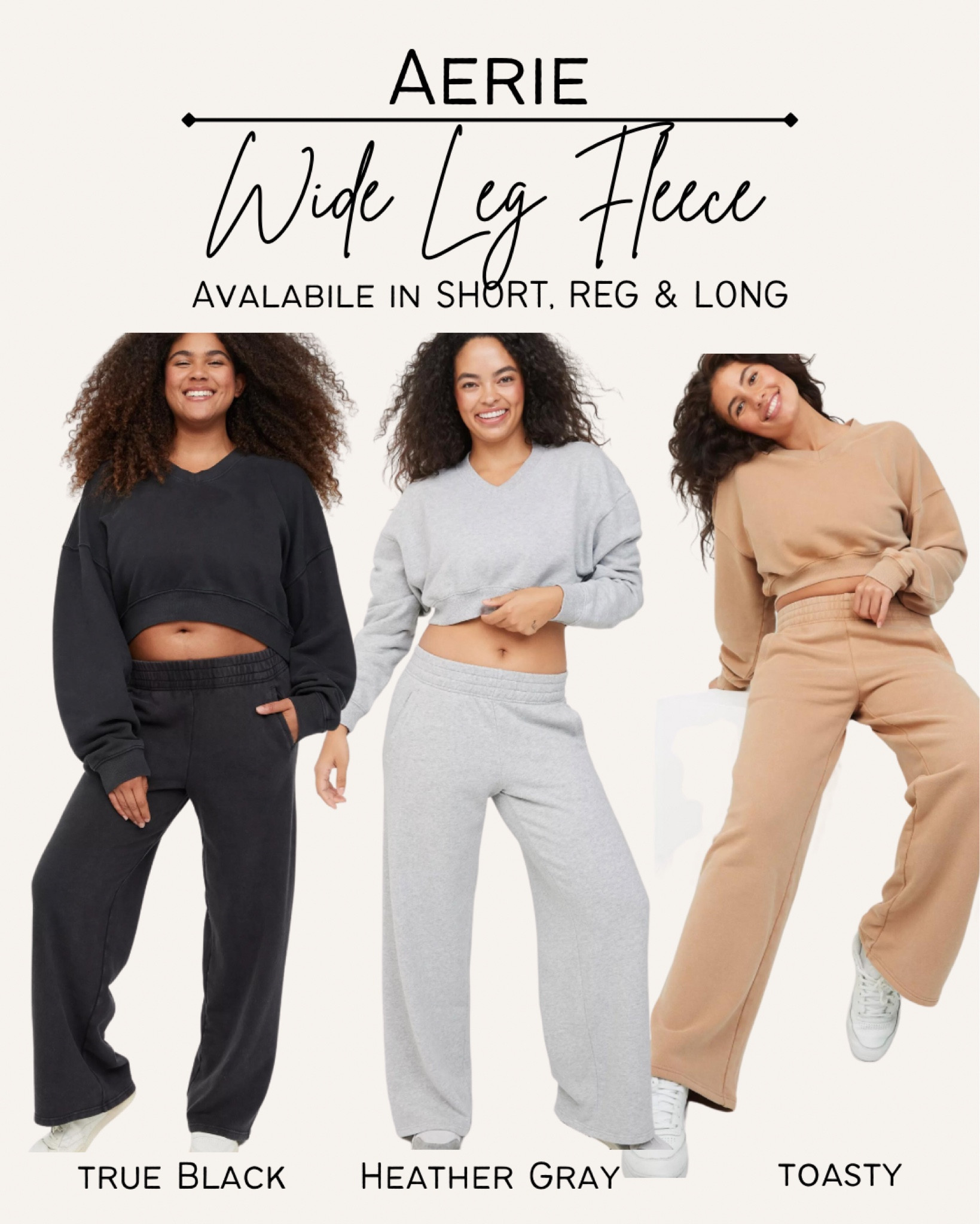 Perfect casual wide leg fleece! 😍 I took a M Tall

#Falloutfits #FallPants #Widelegsweats #aerie #tall #longpants #cozy

#LTKSeasonal