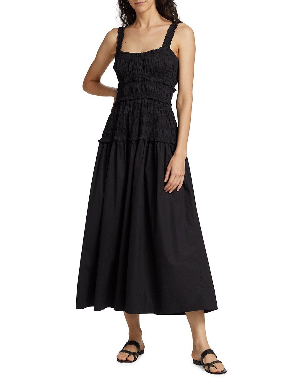 Marianne Smocked Midi-Dress | Saks Fifth Avenue