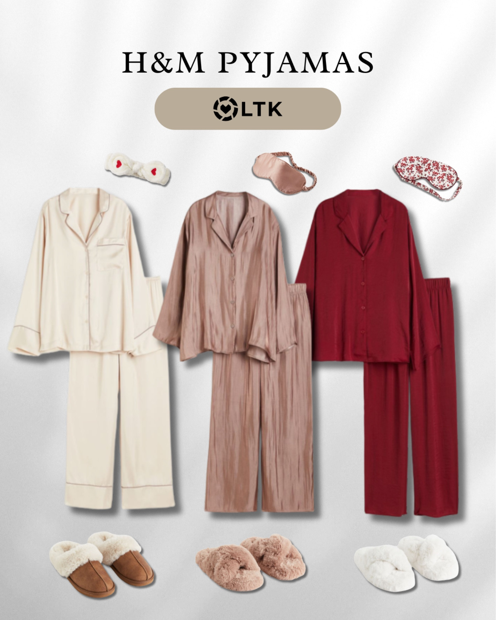 H&M Pyjamas 😴

cosy season, holiday nightwear, Christmas pyjamas, gift ideas for her, satin pyjama, sleep mask, slippers, home wear, Nederland. 

#LTKeurope #LTKHoliday #LTKSeasonal