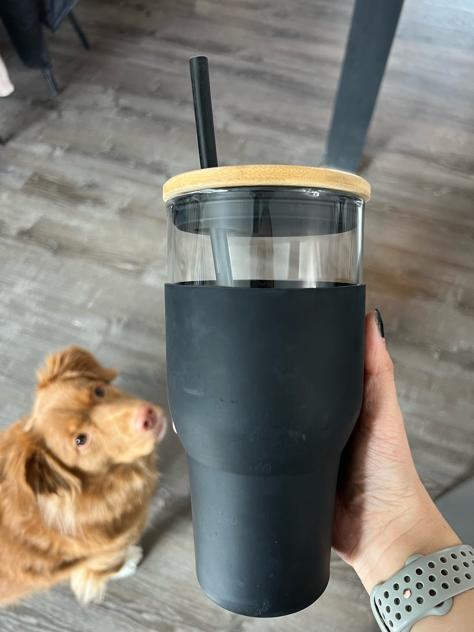 Glass tumbler with silicone protective sleeve and bamboo lid 

#LTKhome #LTKtravel #LTKunder50