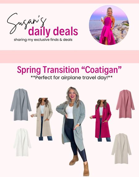 This cardigan coat aka “coatigan” is perfect for spring transition as well as airport travel… cozy & chic. 

#LTKtravel #LTKfindsunder50 #LTKSpringSale