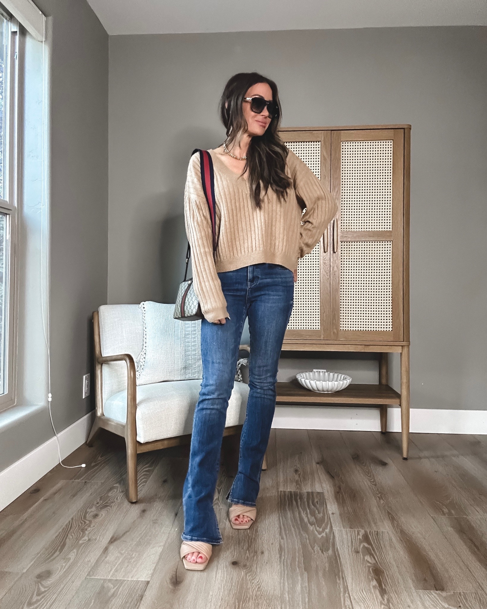 Fall outfit idea 
Fall fashion 
Sweater
Express jeans
Gucci tote 
Boots tts 
#ltkfind
Follow my shop @liveloveblank


#LTKSeasonal #LTKstyletip #LTKover40