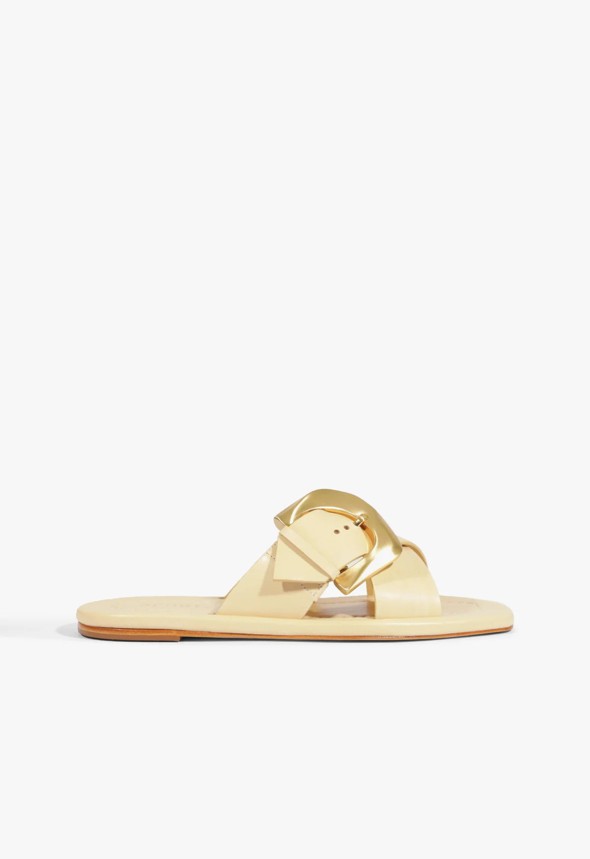 Lois Flat Sandal | Beige | Leather | Schutz (US)