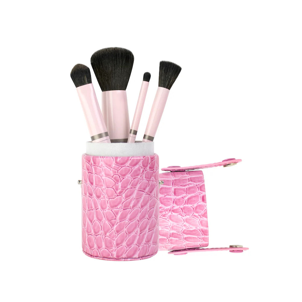 Luxury Vegan 4-Brush Travel Set in Pink | Jenny Patinkin