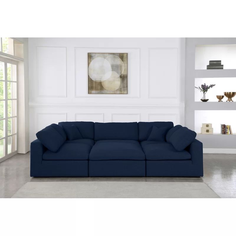 Robesonia 119" Wide Reversible Modular Sectional with Ottoman | Wayfair Professional