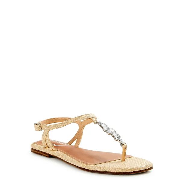 Scoop Women's Embellished T-Strap Thong Sandals - Walmart.com | Walmart (US)