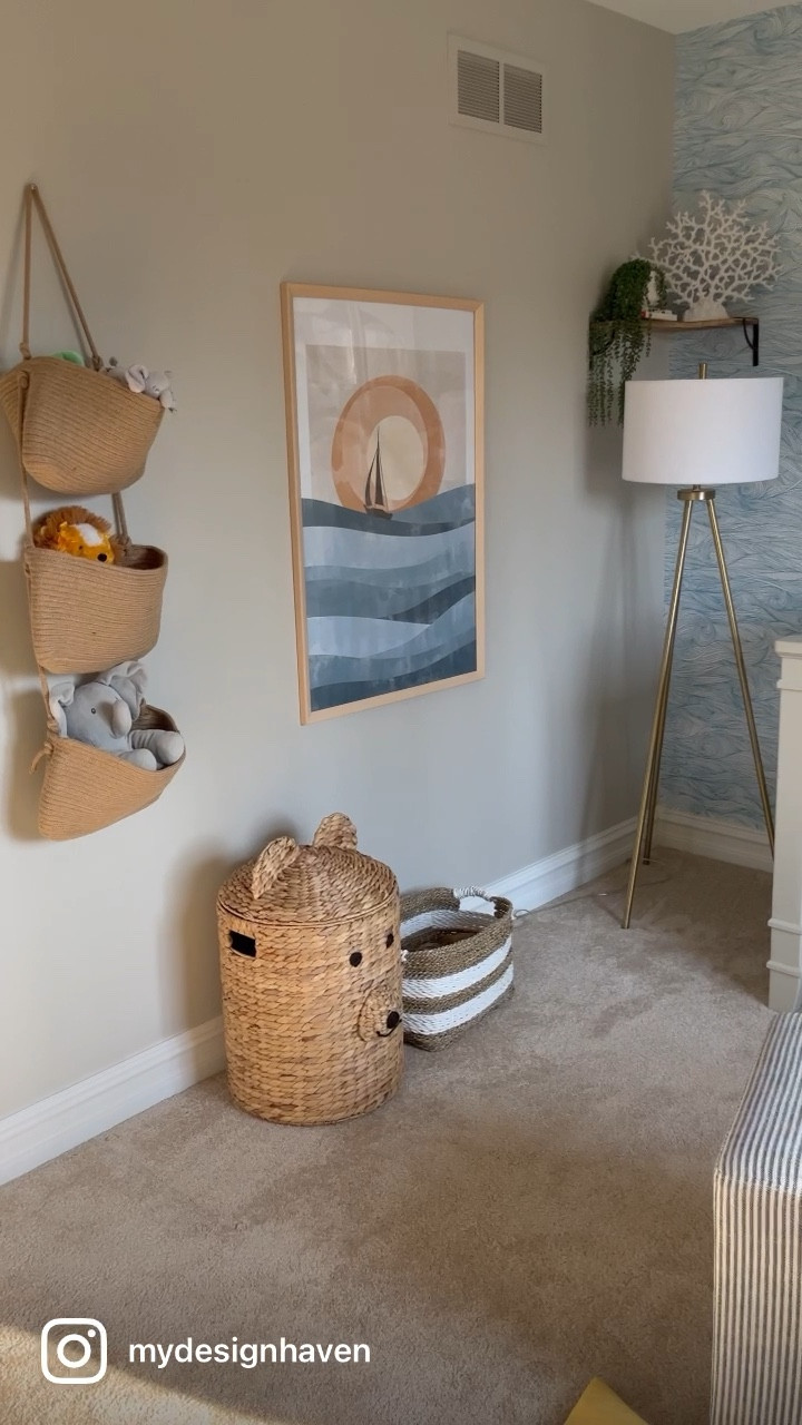 ✨The full Jonah and the whale nursery reveal✨When we decided on Jonah’s name, I came up with a nursery design that would incorporate my love for the ocean (I live in the wrong state 🤪)but also tell a Bible story. There are little hidden treasures in his bedroom that share the story of Jonah and the big fish🐋. I also love the color blue. When we found out that Jonah was a boy, blue was my automatic go to color of choice. But rather than having a monochromatic color scheme, the space needed something more. We decided to include orange hues. Orange representing the sun and blue the ocean - a perfect combination to illustrate a beautiful story! ☀️🌊🐳 Now, I just need my husband’s seasonal depression to kick back in so we can make our way to the ocean again! 😜

@adenandanais bundle bedding is still on sale for 20% off! Hurry and get yours today!

#LTKbaby #LTKGiftGuide #LTKCyberweek