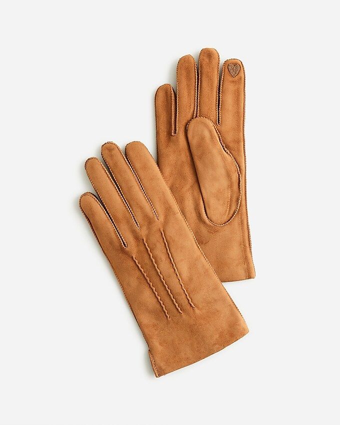 top rated5.0(3 REVIEWS)Italian suede tech-touch gloves$138.00Dark CognacSelect A SizeSize & Fit I... | J.Crew US