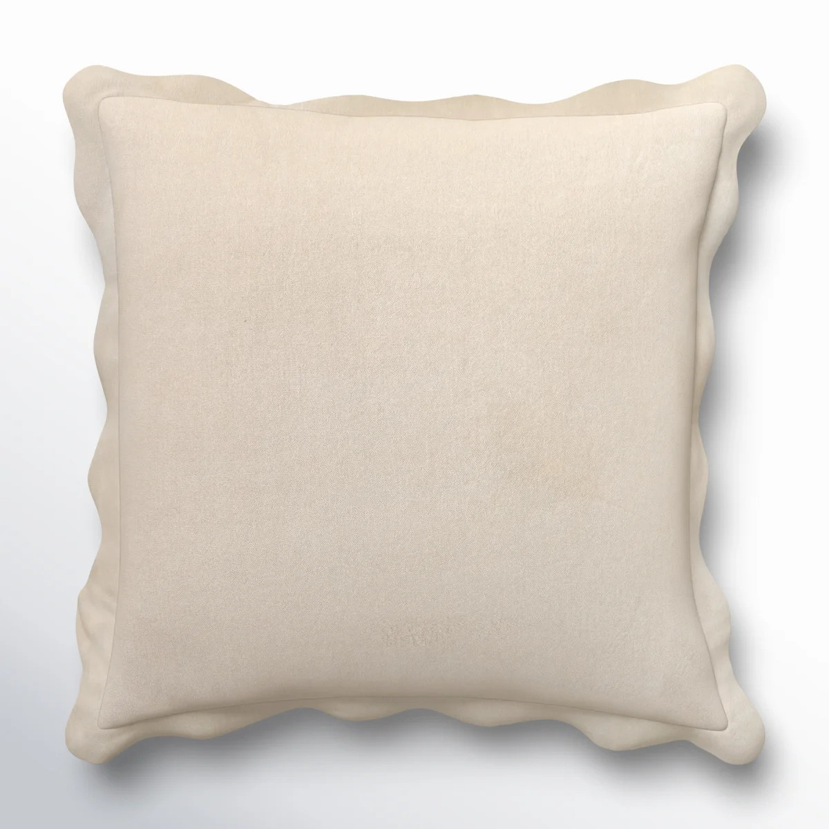 Collier Scalloped Edges Cotton Reversible Throw Pillow | Wayfair North America