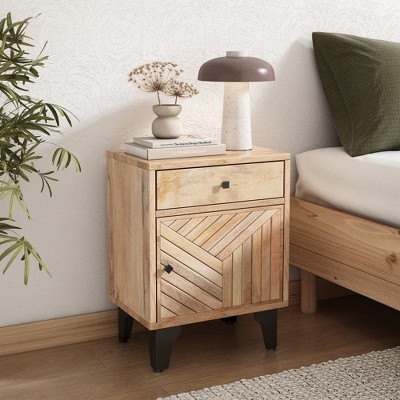 Solid Wood Nightstand Bedside Table for Bedroom Living Room | Target