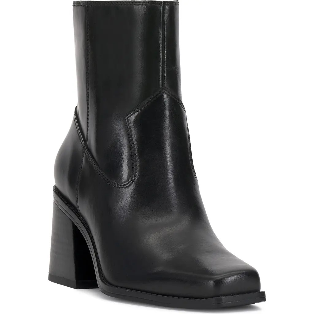 Vince Camuto Sybren Block Heel Bootie in Black at Nordstrom, Size 9.5 | Nordstrom