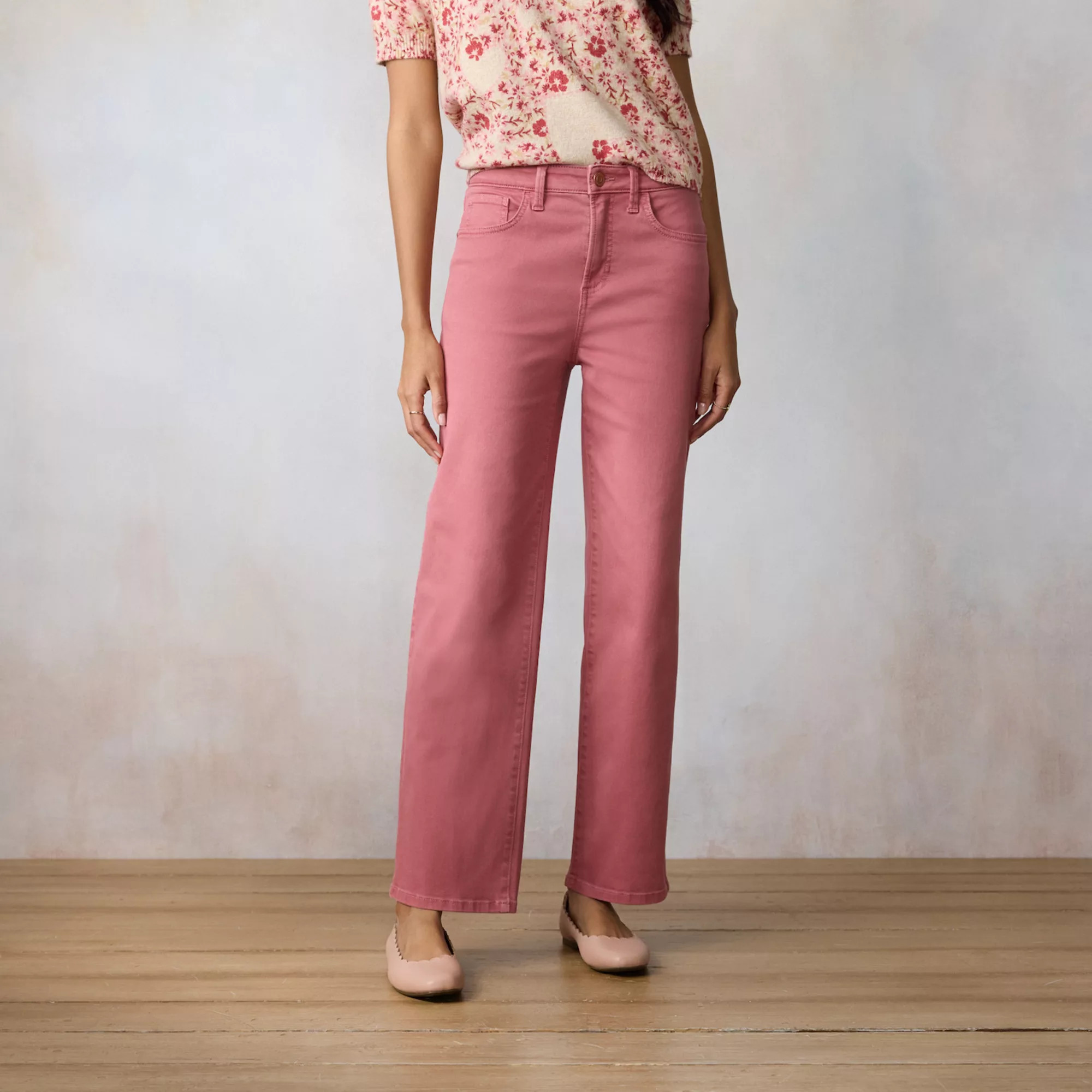 Women's LC Lauren Conrad Super High Rise True Straight Jeans | Kohl's