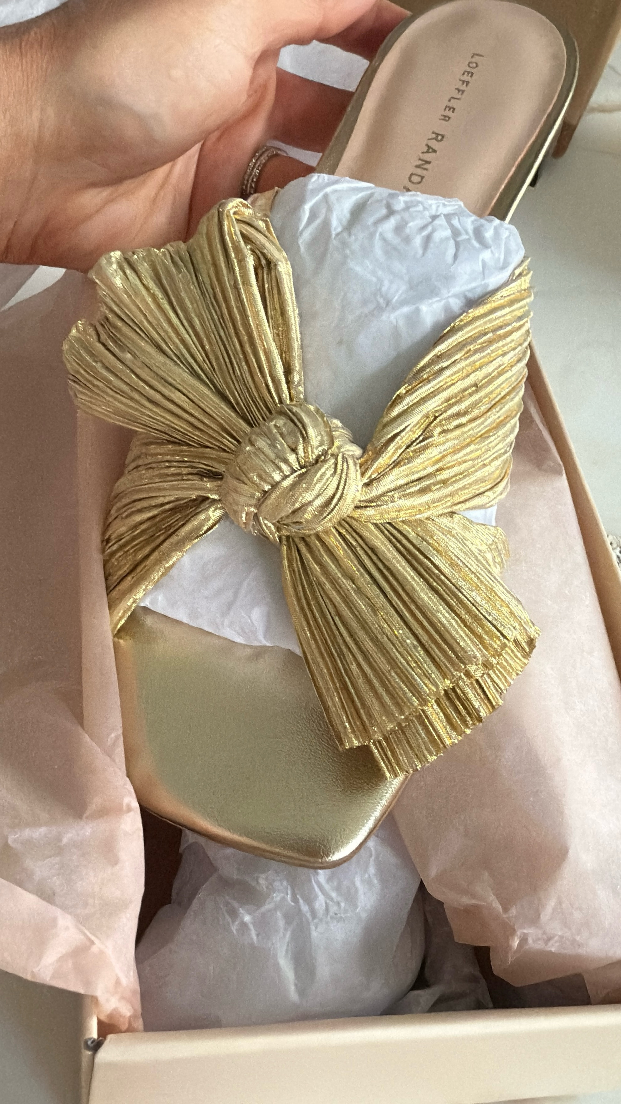 Run don’t walk. Loeffler Randall is having a 30% off sale! 🏃🏻‍♀️👡 I got a size 7 in the gold Daphne. Get 15% off your first order! #loefflerrandall 

#LTKSaleAlert #LTKShoeCrush #LTKSeasonal