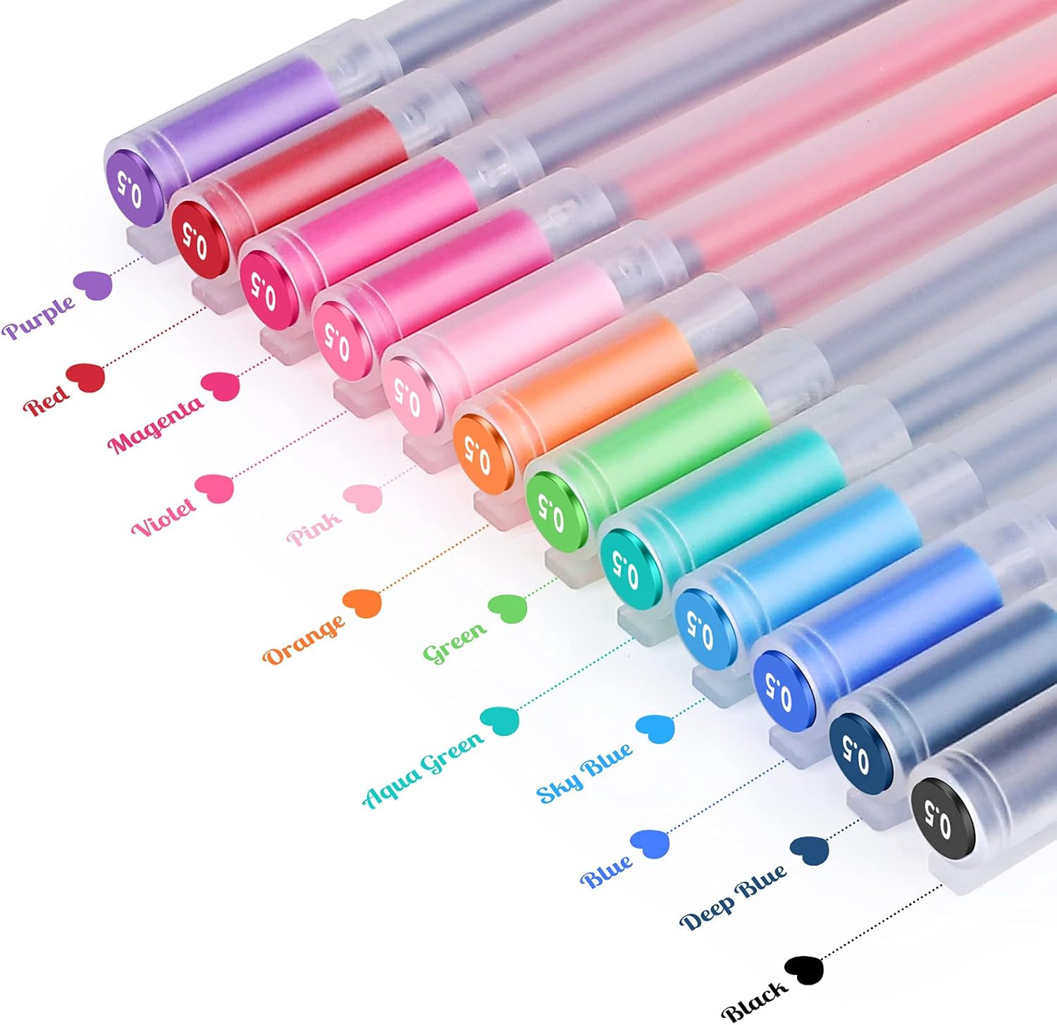 Colorful Pens Gel Pens Colored Pens Gel Ink Pen Ballpoint Pen for Bullet Journaling Note Taking W... | Amazon (US)