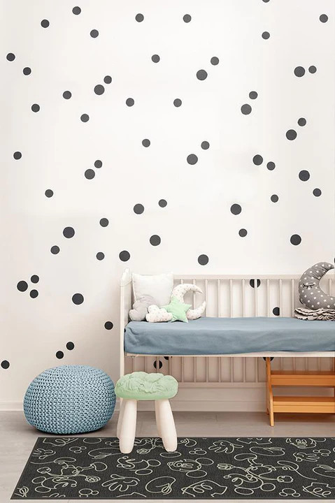Mickey Doodles Onyx Rug | Ruggable