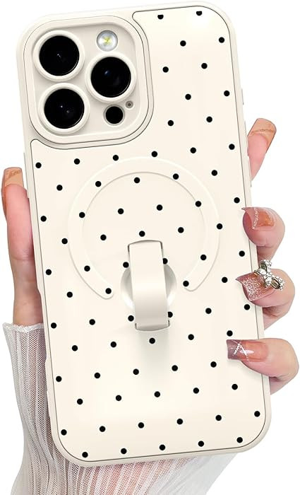 KANGHAR Compatible with iPhone 16 Pro Max Case, Support for MagSafe, Silicone Spot Cute Pattern, ... | Amazon (US)
