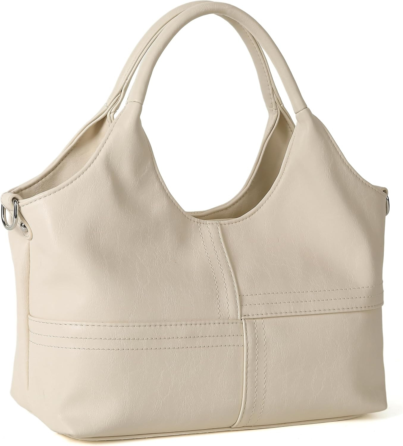 KOGTLA Medium Vegan Leather Purses for Women with Detachable Satchel Strap, Ladies Handbags, Tote Hobo Bags with Two-Handle | Amazon (US)