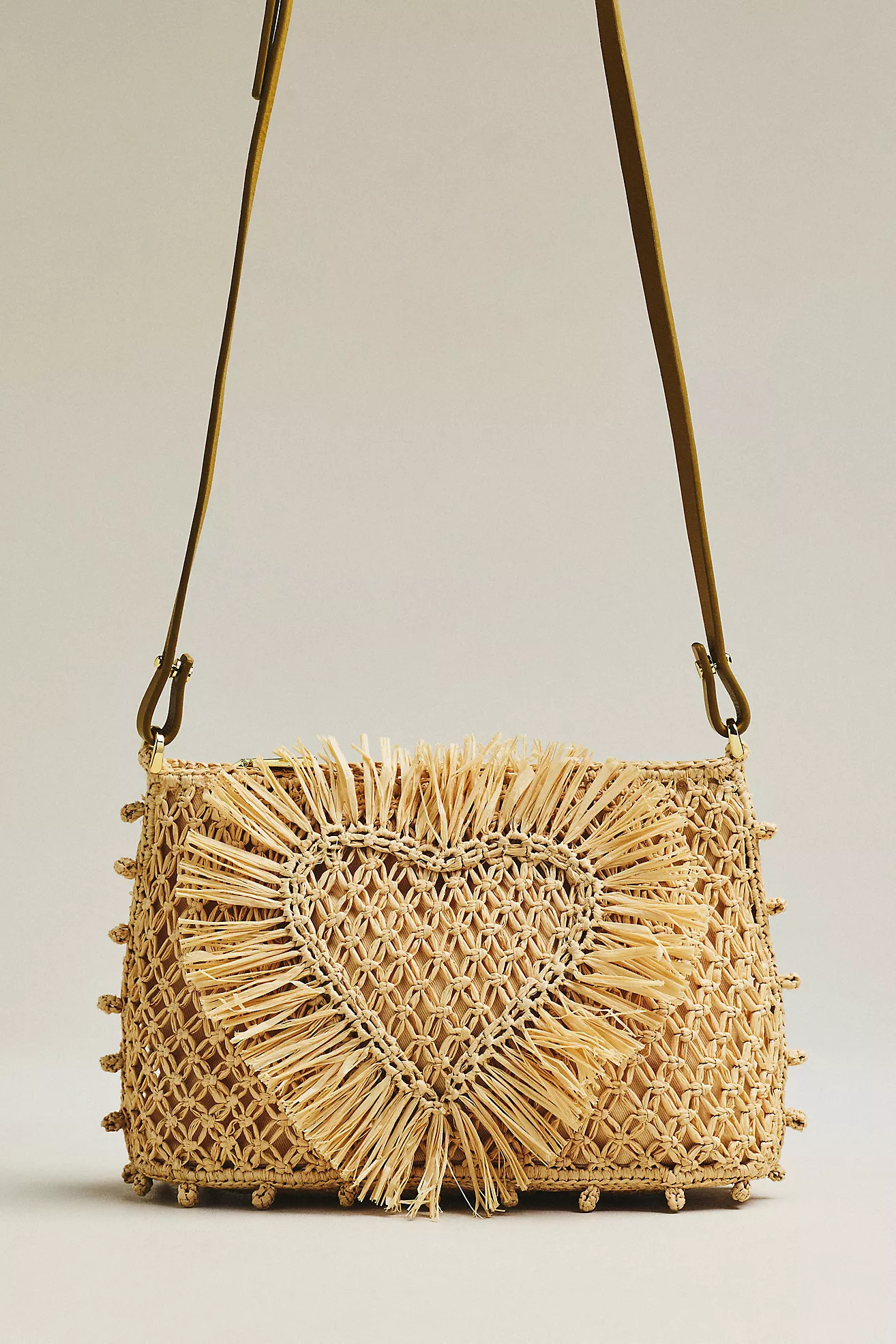AL\u00c9MAIS Raffia Macram\u00e9 Clutch | Anthropologie (US)
