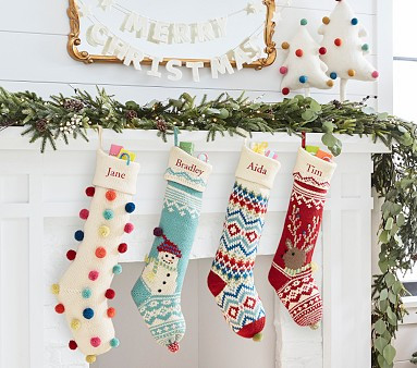 Merry & Bright Christmas Stocking Collection | Pottery Barn Kids | Pottery Barn Kids