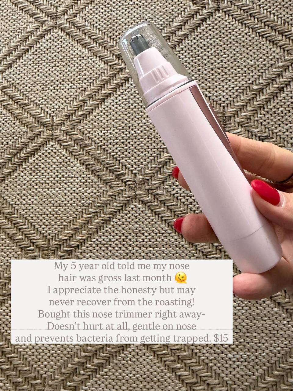 Quick, easy, and low‑mess grooming in one ear and nose hair trimmer clipper that actually works. Self‑care made simple and straightforward ✂️👂👃
#AmazonBigSpringSaleFinalDay #EarAndNoseHairTrimmer #GroomingTool #AmazonFinds #PersonalCare #HairTrimmer #KidsFinds #SelfCareRoutine #BeautyEssentials #SpringSale 

 #LTKSaleAlert #LTKBeauty #LTKKids