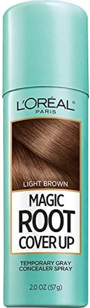 L'Oreal Paris Magic Root Cover Up Gray Concealer Spray Light Brown 2 oz.(Packaging May Vary) | Amazon (US)
