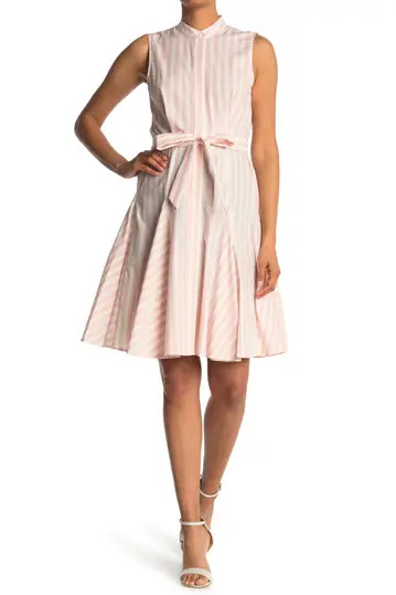 Sleeveless Belted Shirt Dress | Nordstrom Rack