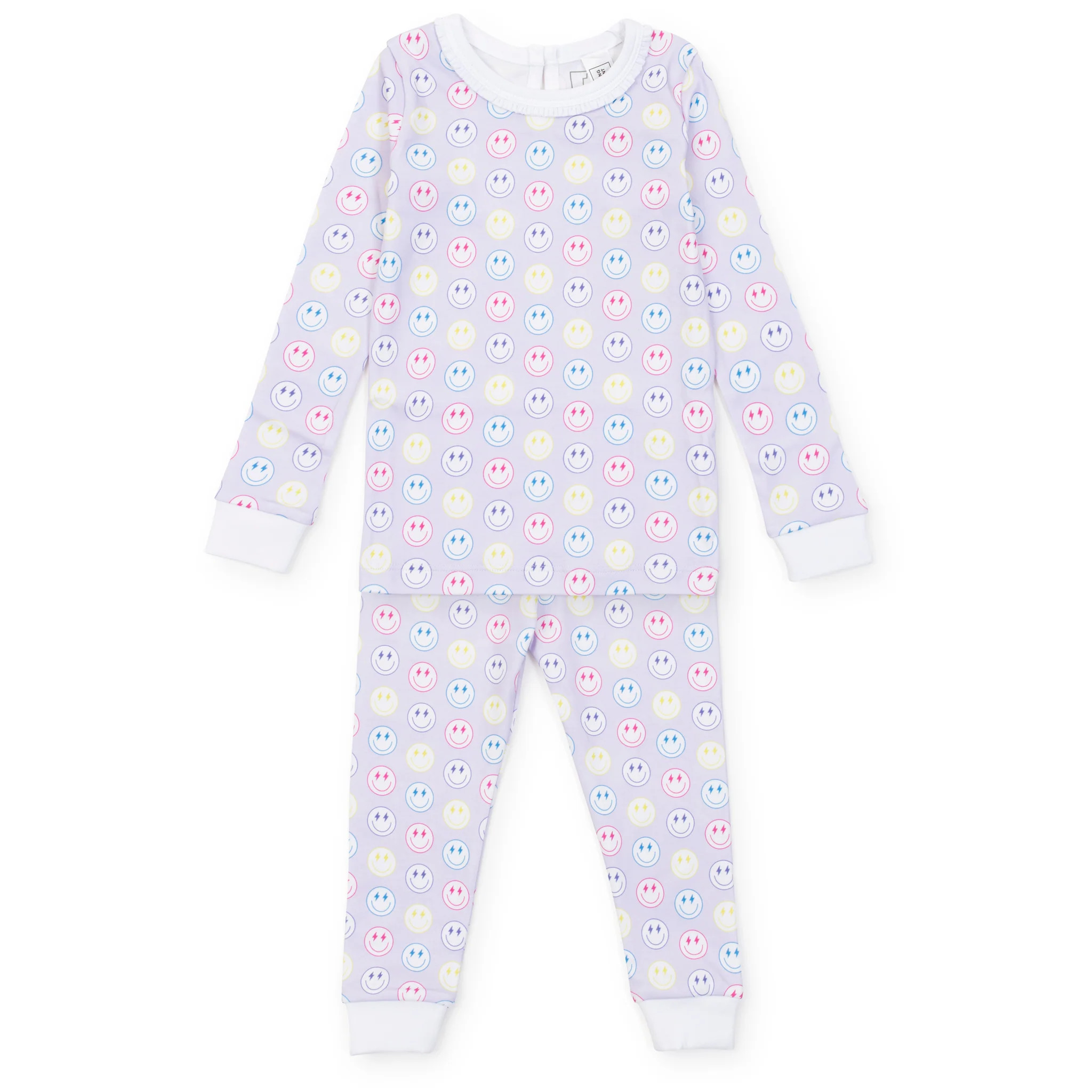 Ava Girls' Pajama Pant Set - Preppy Smiles | Lila and Hayes