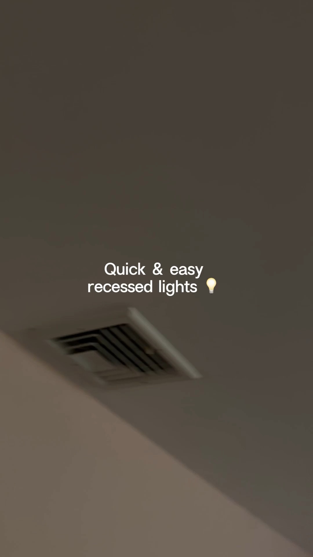 The easiest recessed lighting 💡

#LTKHome