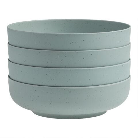 Upcycle Bamboo Fiber Bowls 4 Pack | World Market