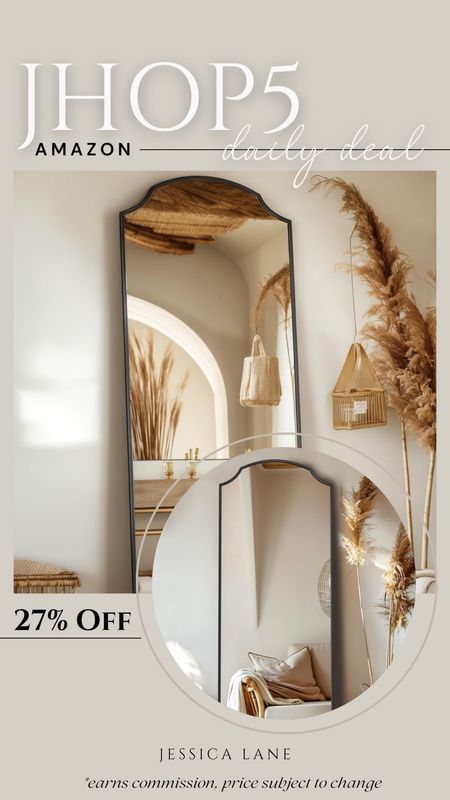 Amazon Daily Deal, save 27% on this tall floor mirror. Mirror, floor mirror, home decor, Amazon home, Amazon deal, home accents

#LTKhome #LTKsalealert #LTKstyletip