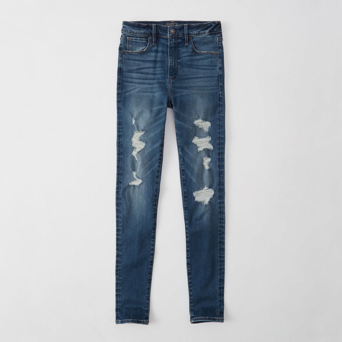 High-Rise Super Skinny Jeans | Abercrombie & Fitch US & UK