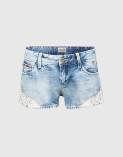 Jeansshorts mit Häkelspitze 'Rosie' | EDITED DE