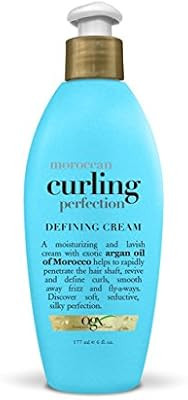 OGX Moroccan Curling Perfection Defining Cream, 6 Ounce, Blue (91617) | Amazon (US)